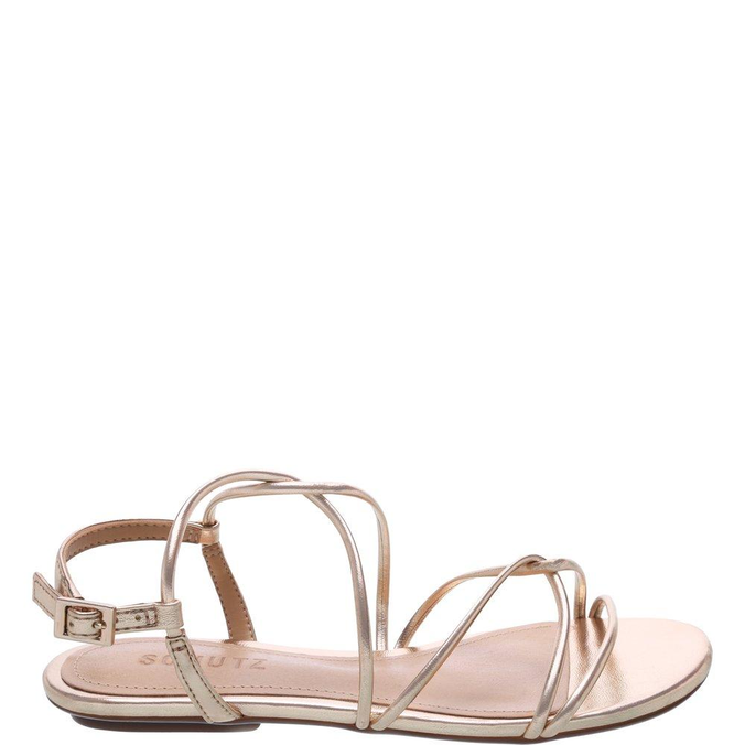 Rasteira Schutz Tiras Finas Platina | ZZ MALL