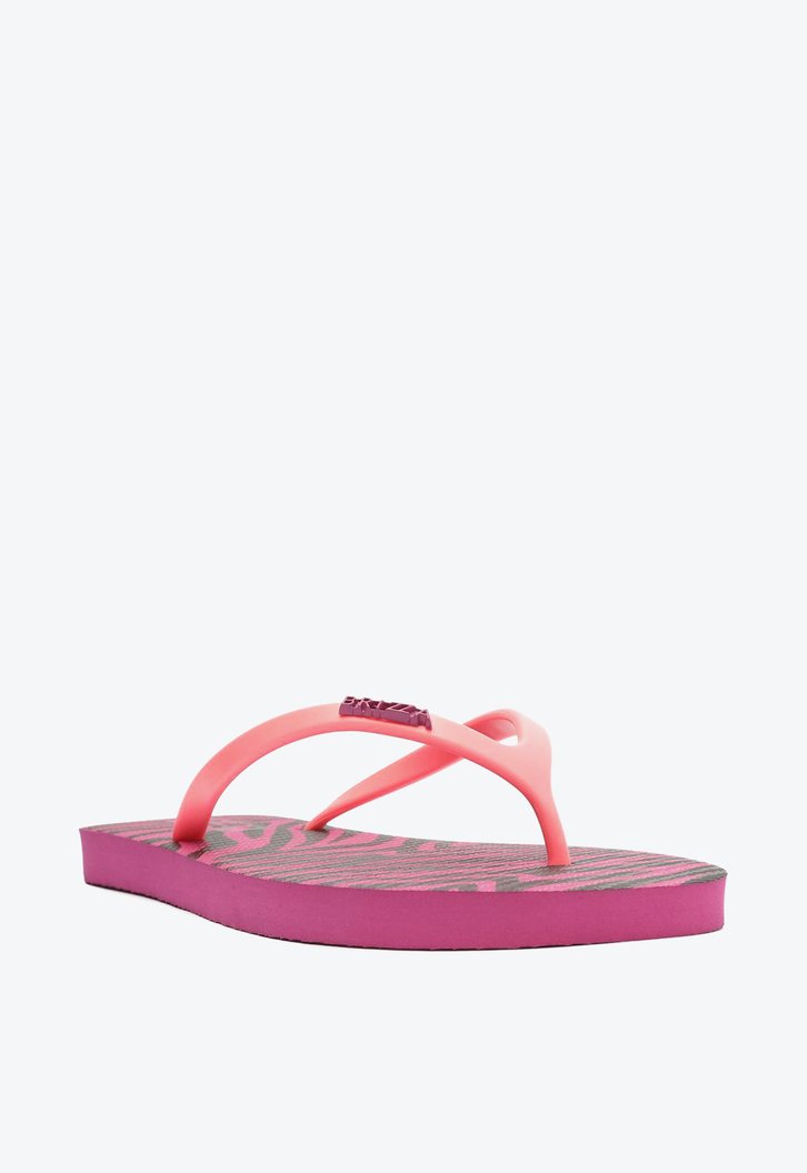 Chinelo De Dedo Roxo Brizza Estampa