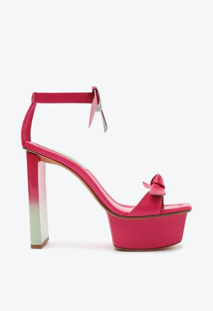 Clarita Pillar Platform Fluo Pink/Acqua Green