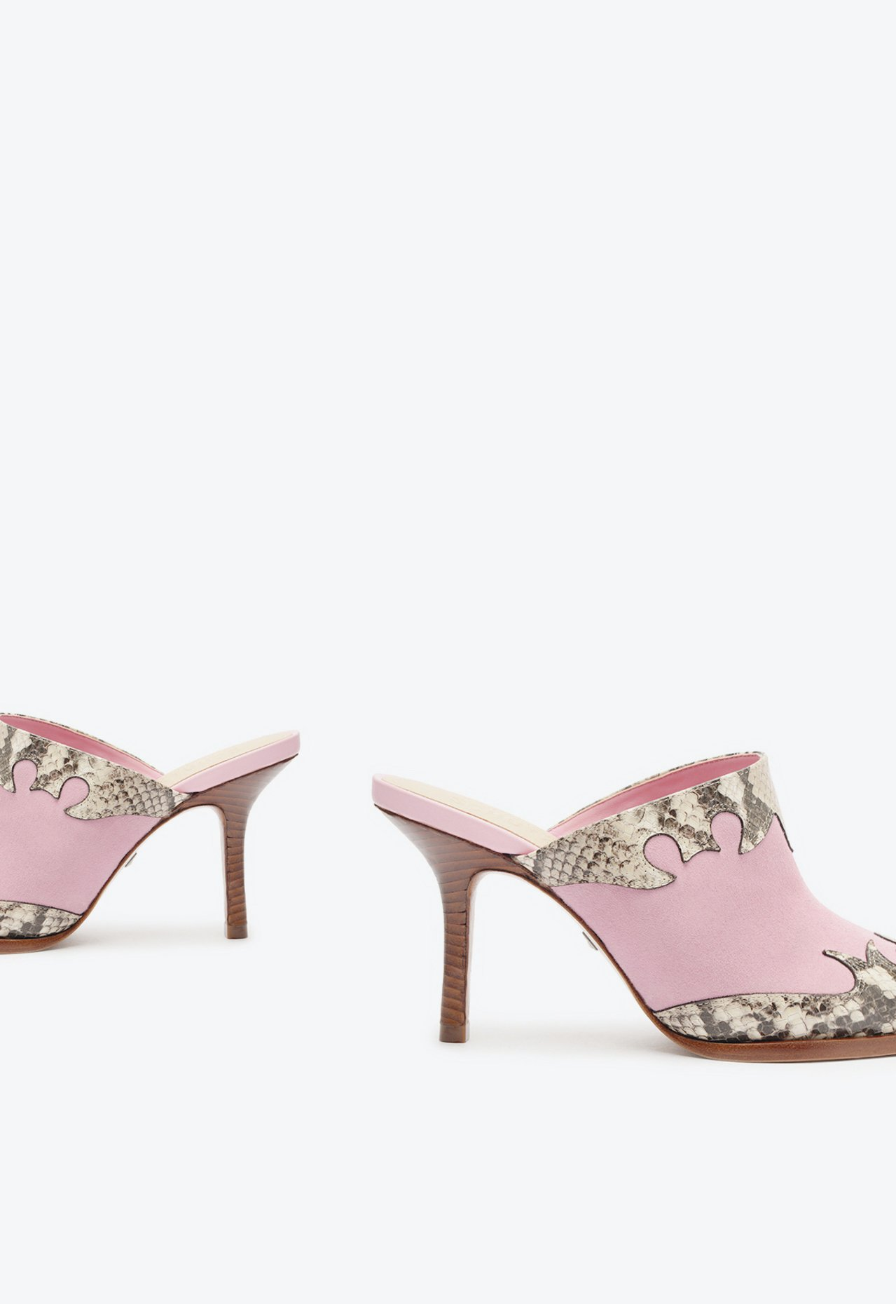 Sapato Mule Rosa Schutz Fechado Mariah West | ZZ MALL