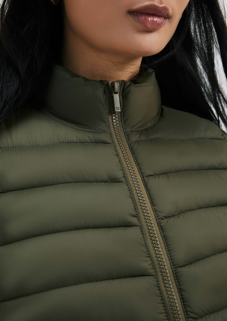 Colete Verde Militar Hering Básico Puffer
