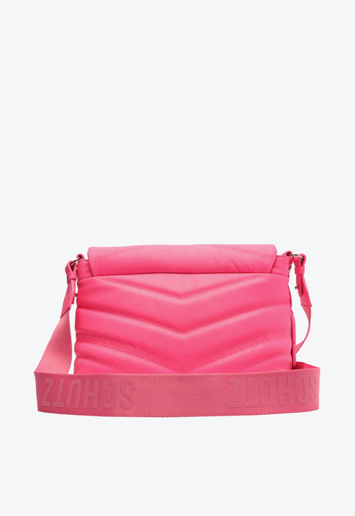 Bolsa Tiracolo Média Kiara Couro Pink