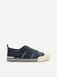 Tênis Slip On Azul Arezzo Lona Collab Alme