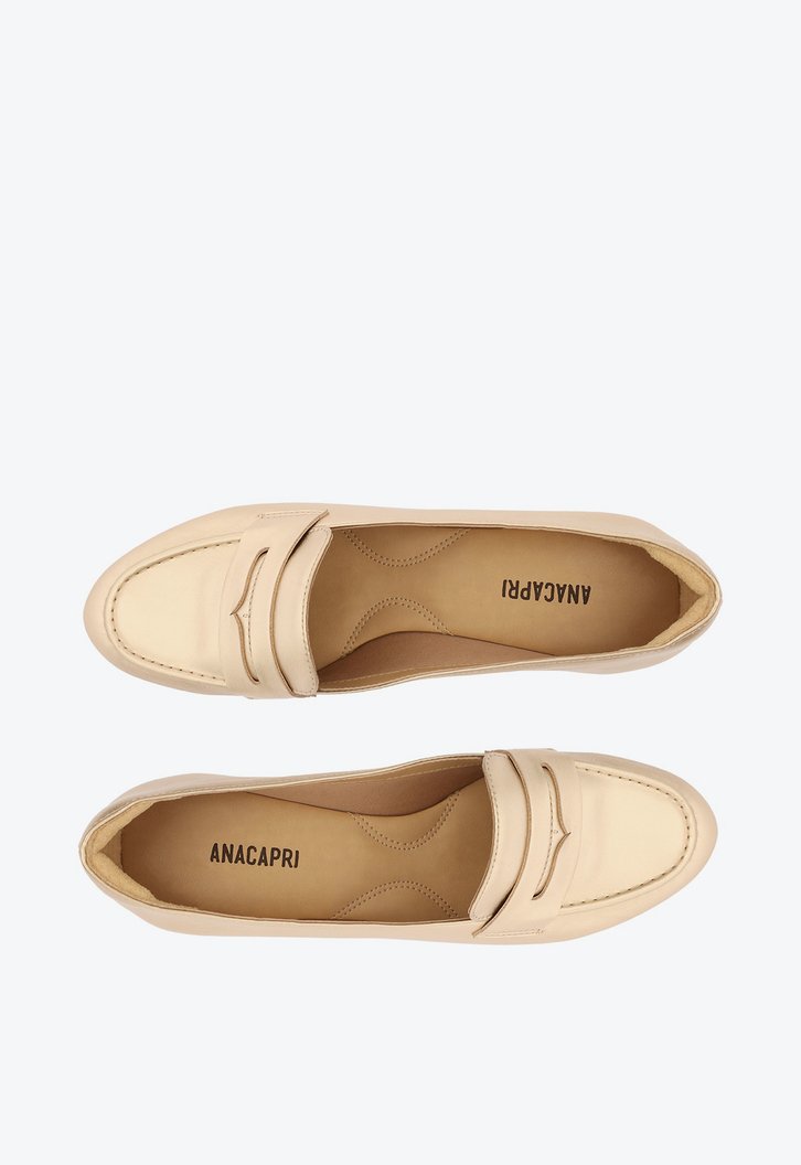 Sapato Salto Bloco Dourado Classy