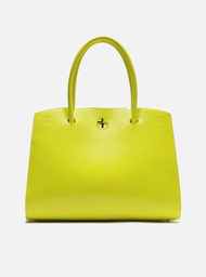 Bolsa Tote Amarela Arezzo Couro Grande Olie