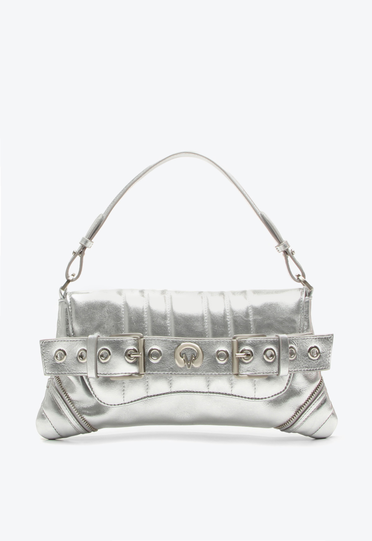 Bolsa Prata Vicenza Shoulder Lien Grande | ZZ MALL