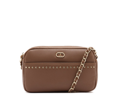 Bolsa Tiracolo Pequena Tachas Preta | ZZ MALL