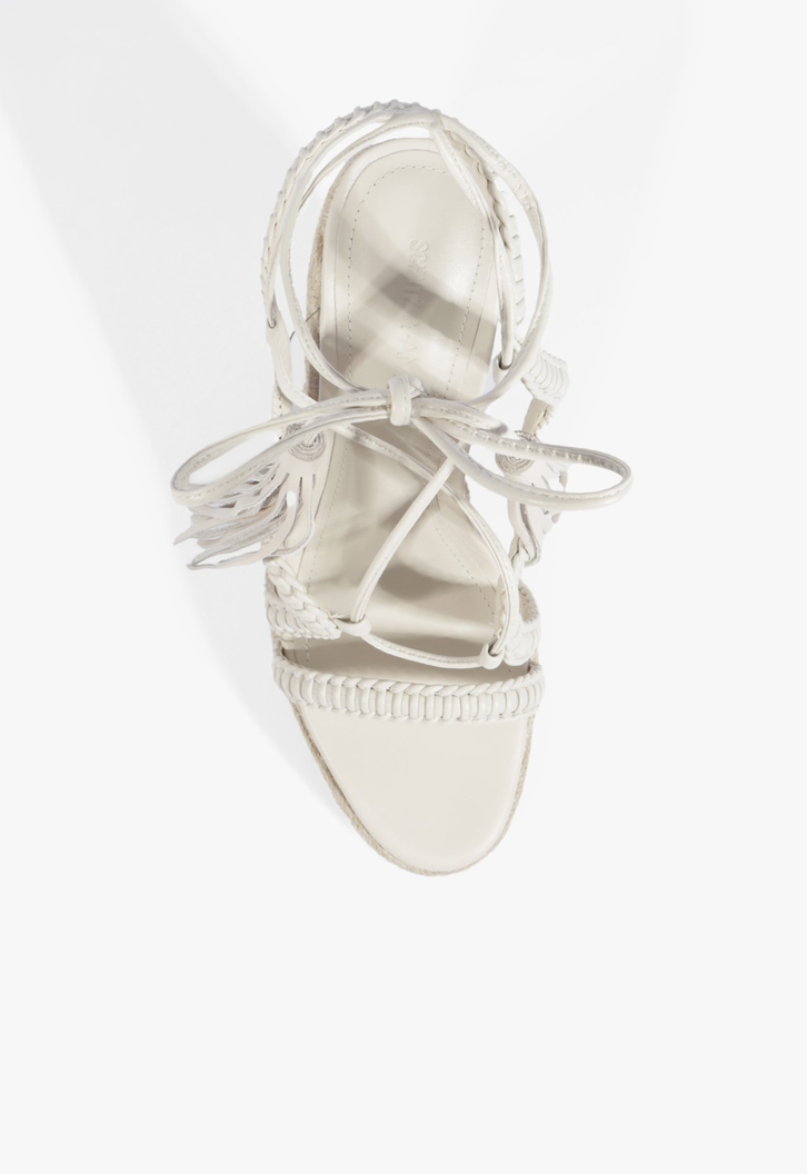 Sandália Lace Wedge Branca