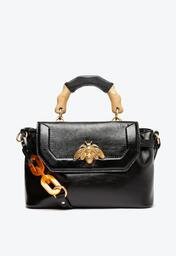 Bolsa Tiracolo Preta Schutz Média Believe Couro