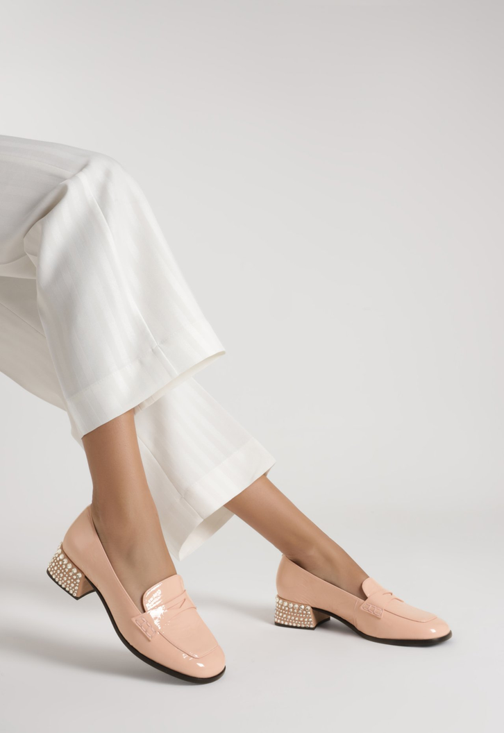 Mocassim Louise Verniz Rosa