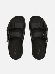 Chinelo Slide Preto Fivelas Brizza