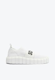 Tênis Branco Schutz Sem Cadarço Logomania Knit