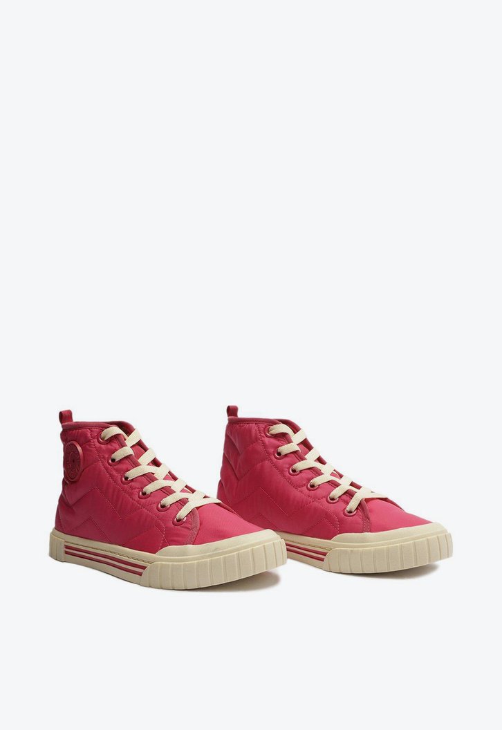 Tênis Cano Alto Rosa Alê Nylon