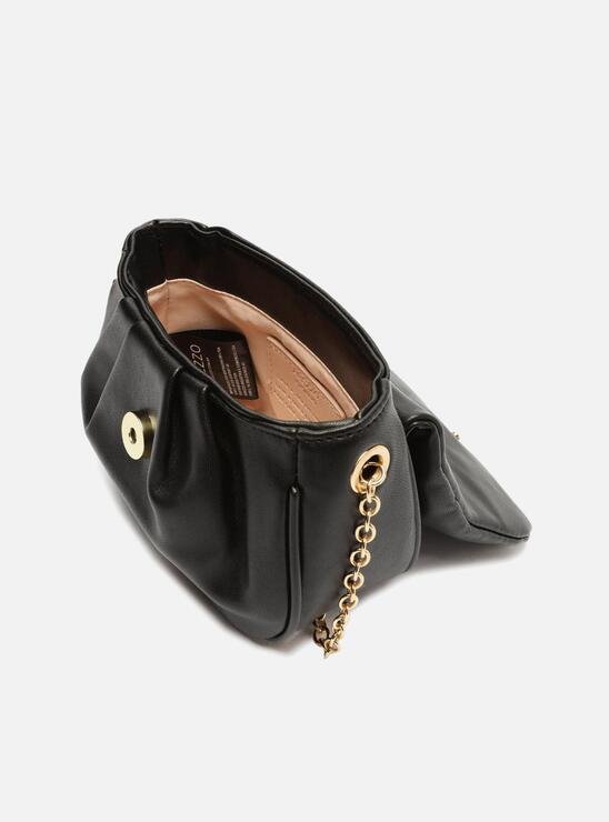 BOLSA TIRACOLO PRETA AREZZO PEQUENA
