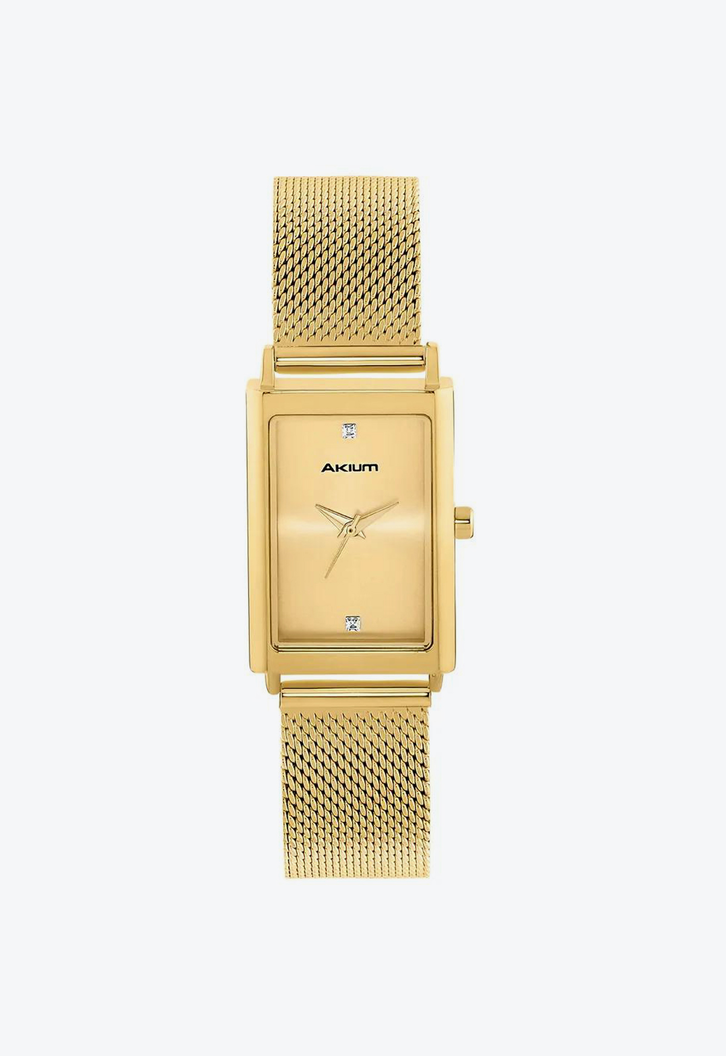 Relógio Dourado Akium Glorify Feminino Aço