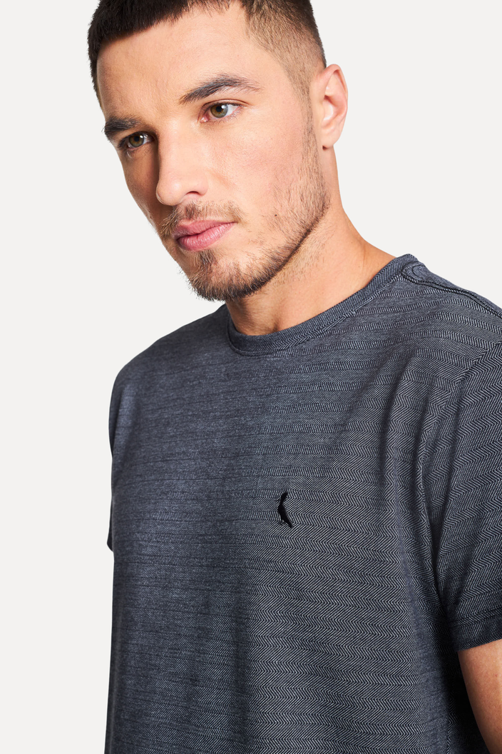 CAMISETA CINZA RESERVA ESPINHA DE PEIXE PICA-PAU