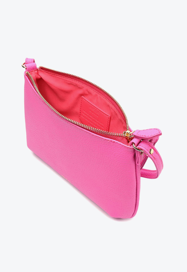 Bolsa Tiracolo Rosa Arezzo Luisa Pequena