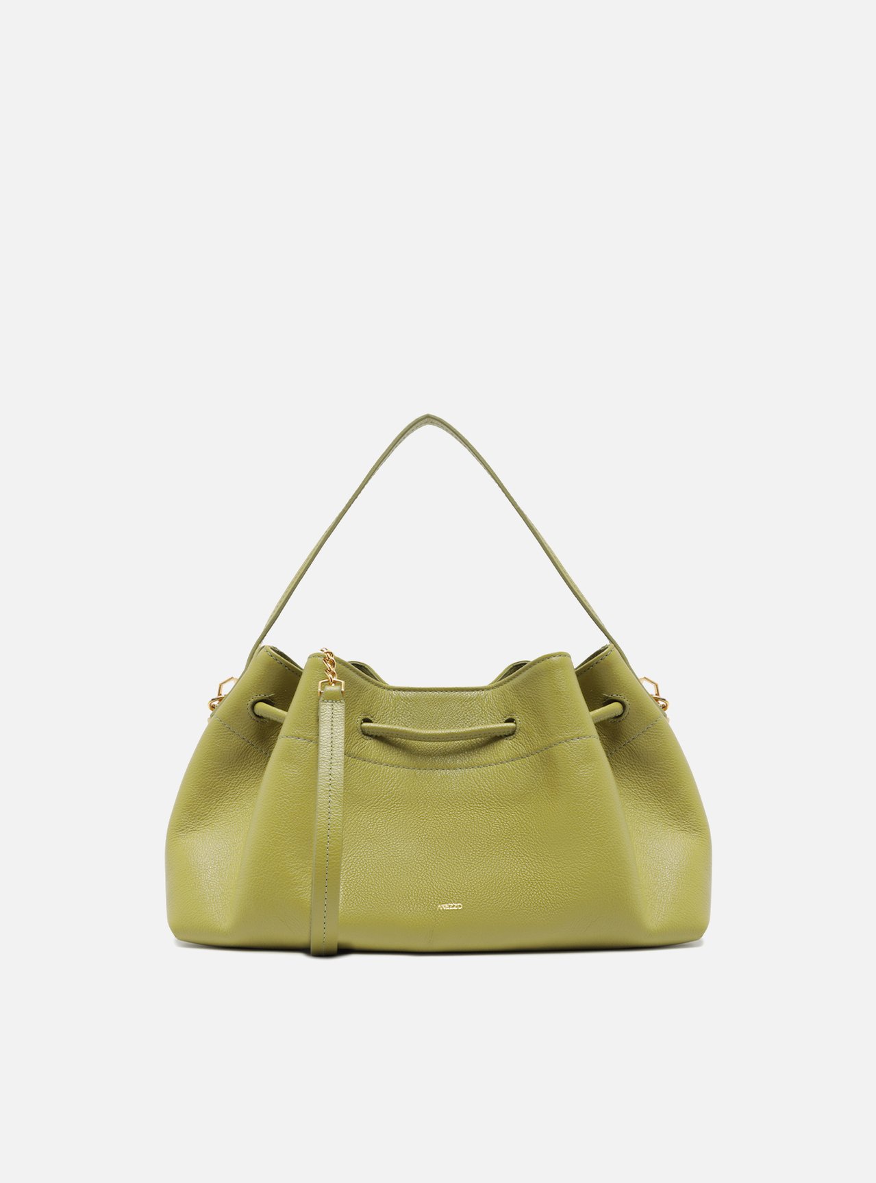 Bolsa Bucket Verde Arezzo Couro Média Knot | ZZ MALL