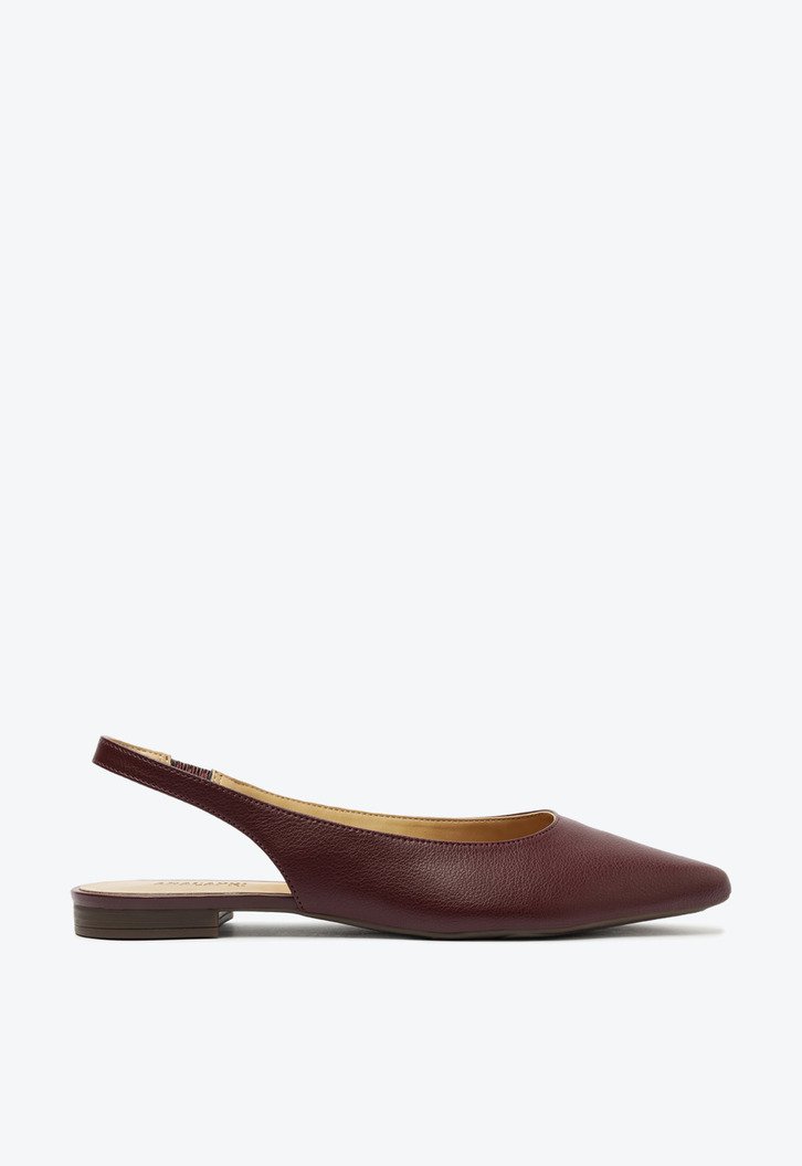 Sapatilha Slingback Bico Fino Roxo