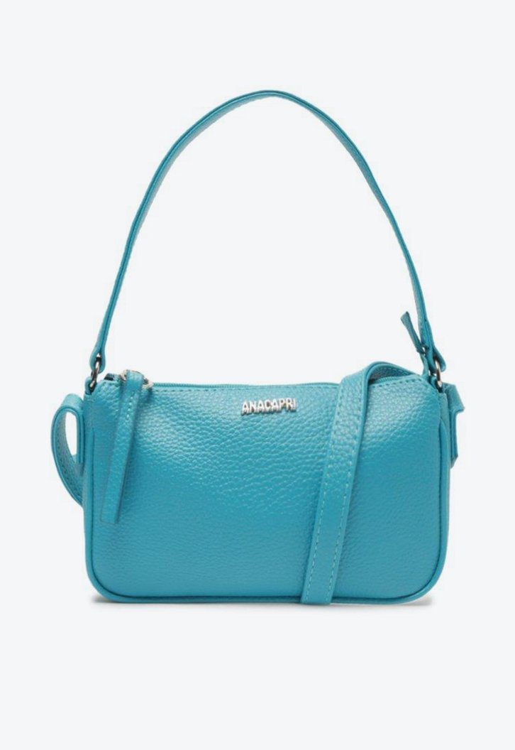 Bolsa Crossbody Azul Anacapri Baguete Básica Pequena