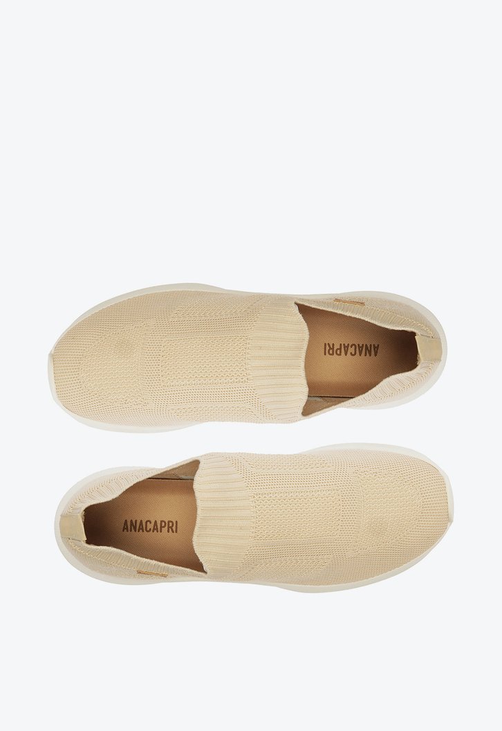 Tênis Slip On Nude Anacapri Chunky Knit