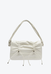 Bolsa Branca Schutz Shoulder Couro Enrugado