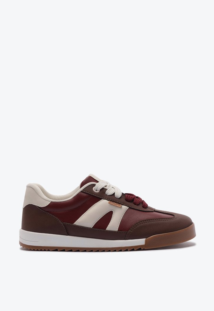 Tênis AC1119 Retrô com Cadarço Duplo Vermelho