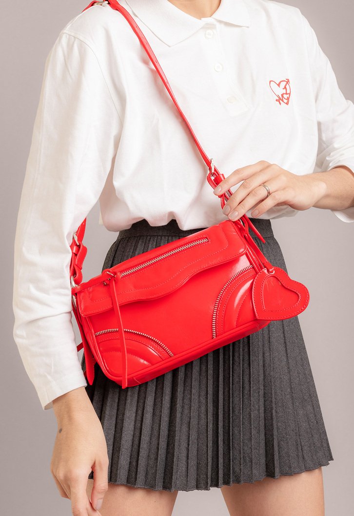 Bolsa Vermelha Vicenza Shoulder Lover Pequena | ZZ MALL