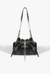 Bolsa Tiracolo Média Lilibet Couro Preta
