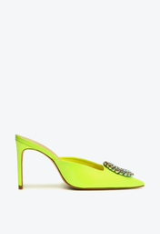 Sapato Mule Verde Neon Schutz Anna Verniz