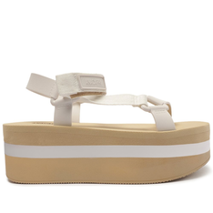 Sandália Papete Flatform Branca Anacapri Alexa