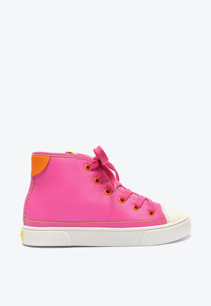 Tênis Infantil Rosa Pink Arezzo Cano Alto