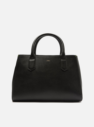 Bolsa Tote Preta Arezzo Couro Grande Básica