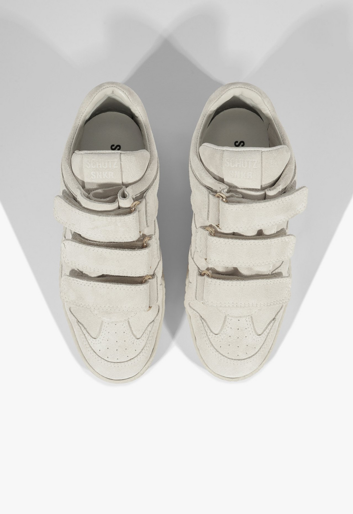 Tênis Sneaker 95 Camurça Branco