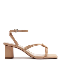 Sandália Schutz Block Heel Strings Honey