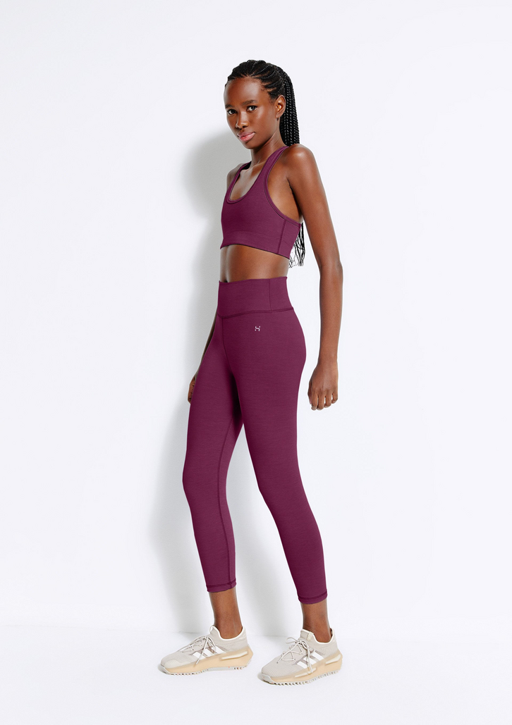 Calça Vermelho Hering Sports Legging Esportiva Feminina Com Secagem Rápida