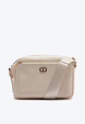 Bolsa Tiracolo Média Floater Gorgurão Branca