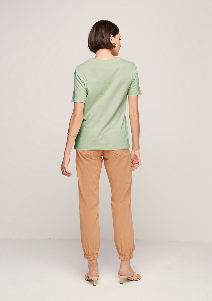 Blusa Verde Dzarm Manga Curta