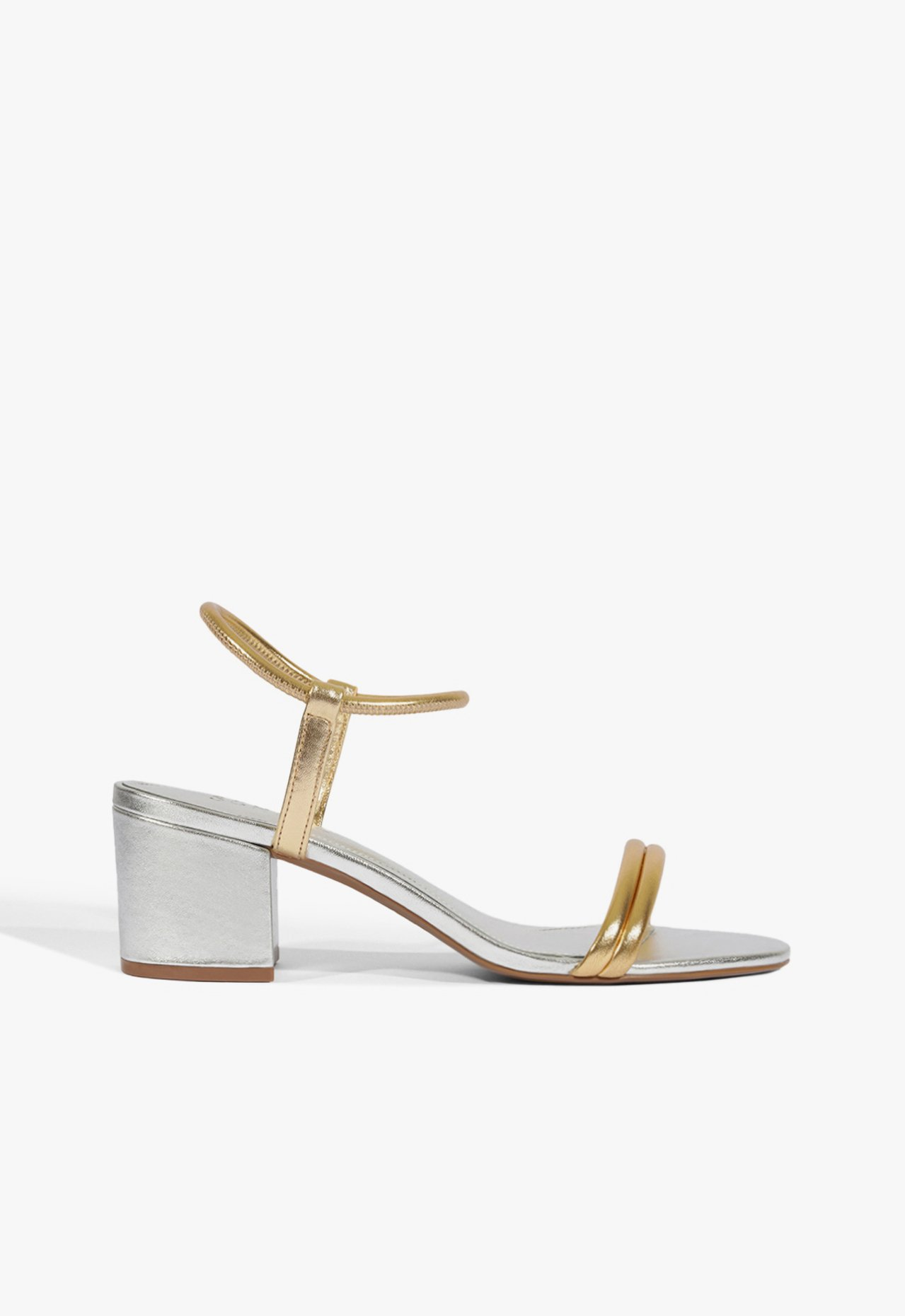 0819-15 ohさん Sandália Gimenez Mid Dourado | ZZ MALL