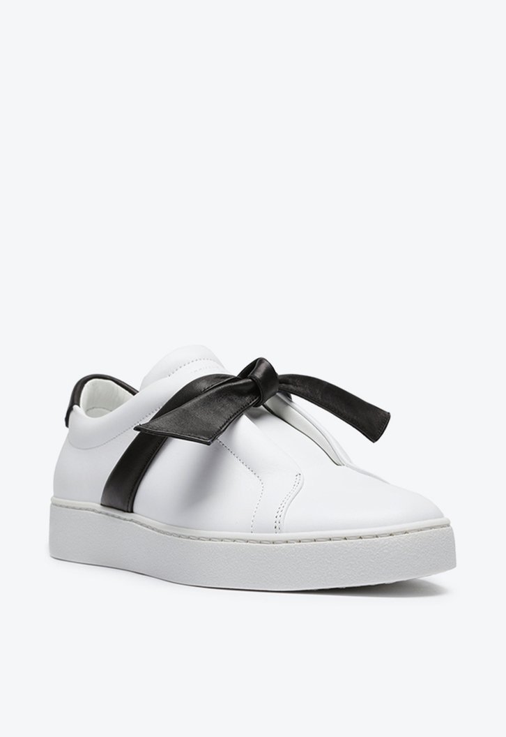 Clarita Nappa Sneaker White & Black