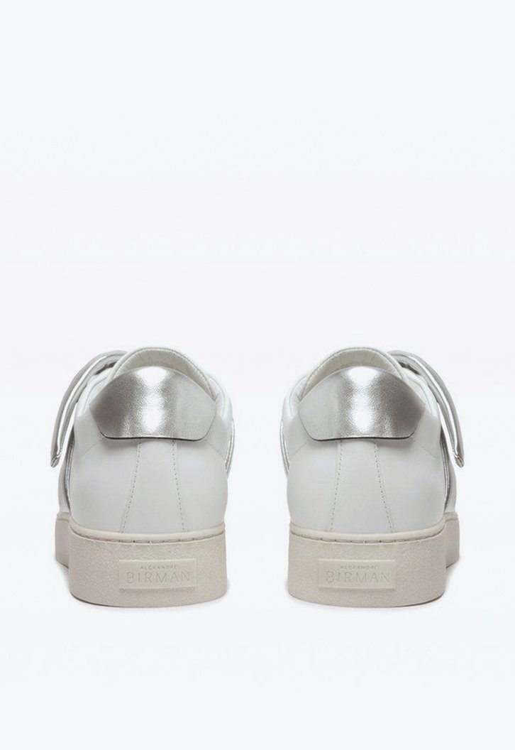 Asymmetric Clarita Sneaker Leather White/Grafite