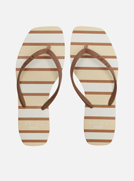 Chinelo Marrom Listrado Brizza