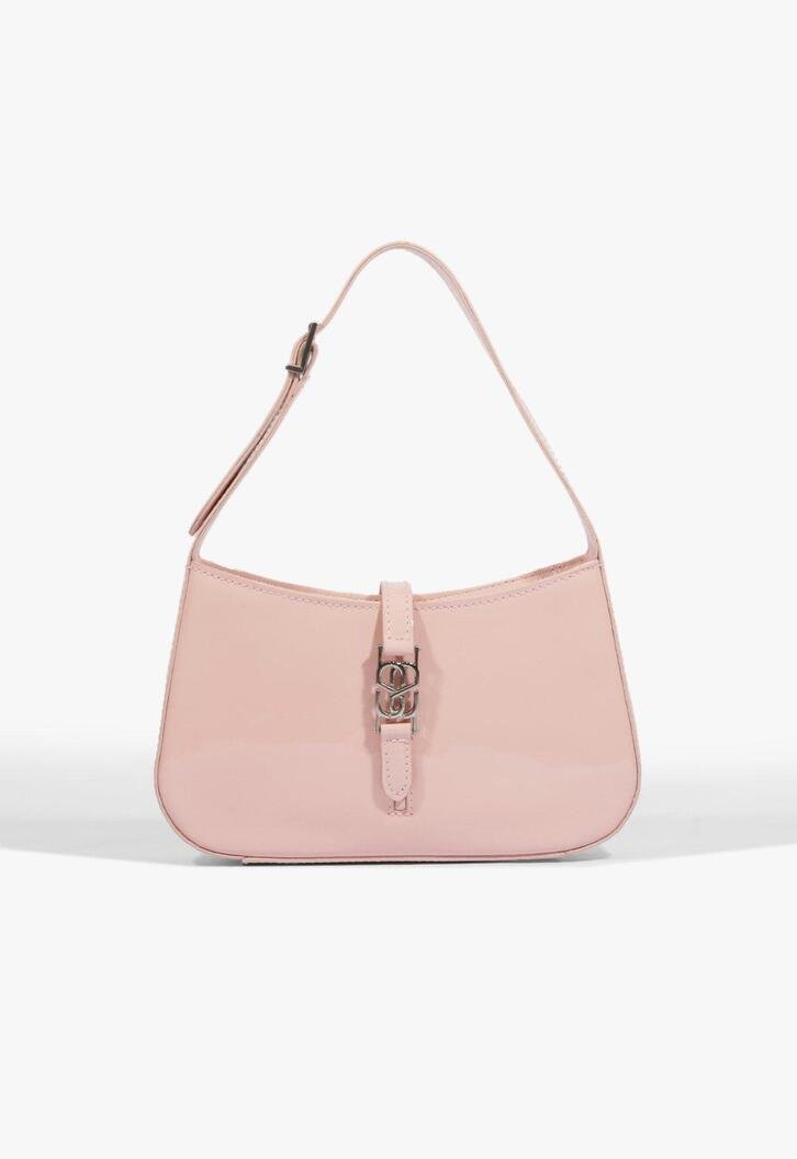 Bolsa Hobo Harper Média Couro Rosa