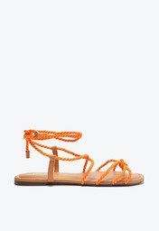 Sandália Laranja Anacapri Amarração Color Vibes