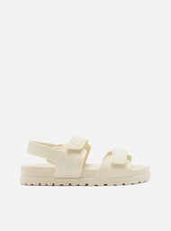 Sandália Papete Off-White Velcro Liz Flex