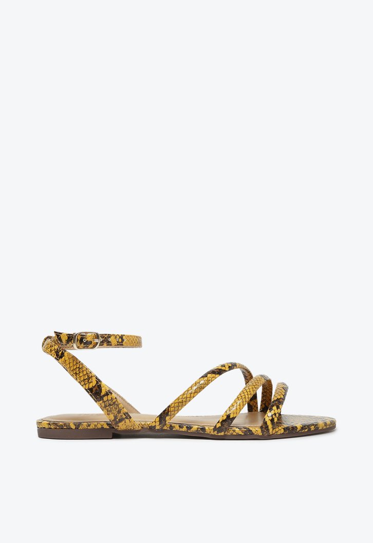 Sandália Amarela Anacapri Snake Fun
