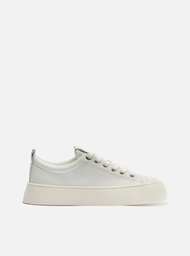 Tênis Casual Branco Arezzo Couro Amarração