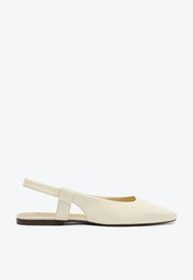 Sapatilha Slingback Minimal Branca