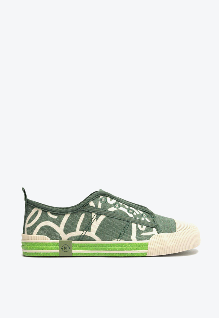 Tênis Casual Lume Print Verde