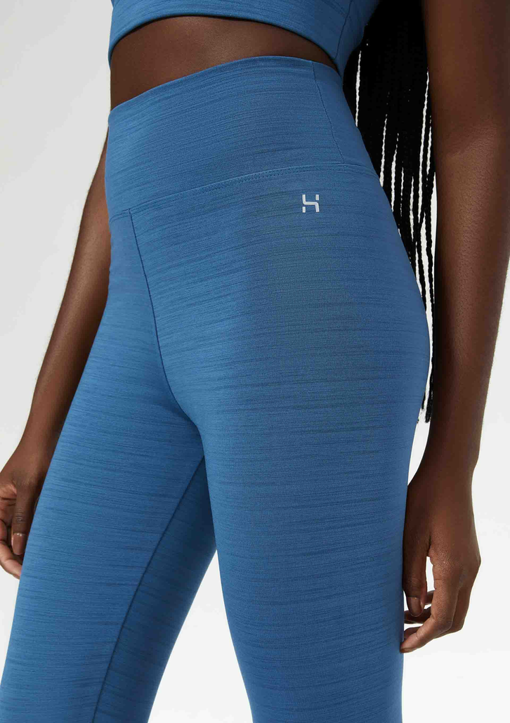 Calça Legging Azul Hering Esportiva Com Secagem Rápida